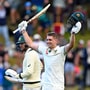 <p>ওয়েলিংটন টেস্টের প্রথম ইনিংসে শতরান গ্রিনের। ছবি- এপি।</p>