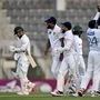 সিলেট টেস্টে বাংলাদেশকে বিধ্বস্ত করল শ্রীলঙ্কা। ছবি- এএফপি।