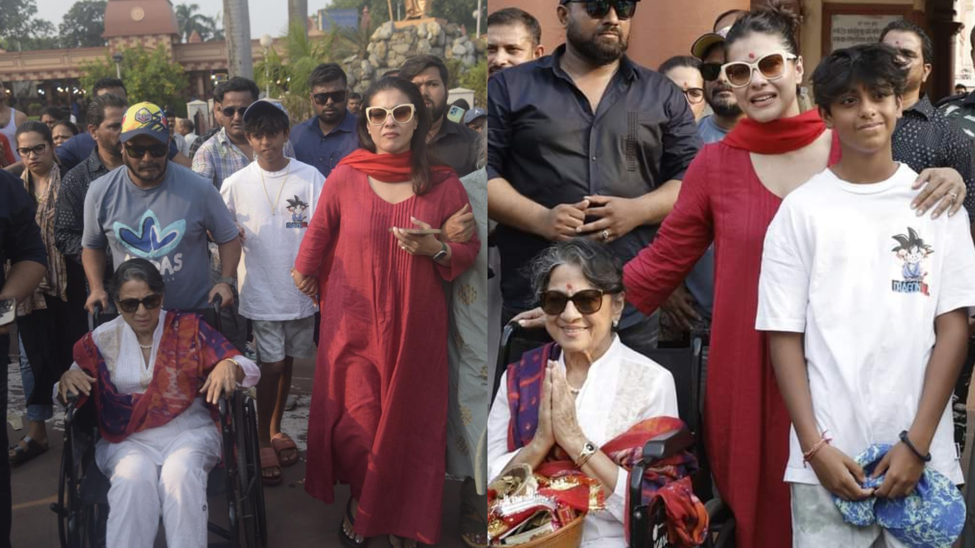দক্ষিণেশ্বরে মা তনুজা, ছেলে যুগকে নিয়ে কাজল দক্ষিণেশ্বরে মা তনুজা, ছেলে যুগকে নিয়ে কাজল