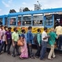 শহরে রুট ভেঙেই চলছে বহু বাস, কড়া মনোভাব দেখাল কলকাতা হাইকোর্ট (PTI)