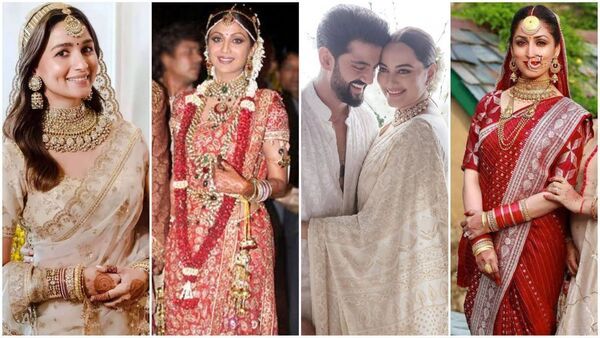 Bollywood brides: শুধু সোনাক্ষী নন,দেখে নিন বলিউডের ৮ বধূকে, যাঁরা বিয়েতে লেহেঙ্গার বদলে বেছে নেন শাড়ি