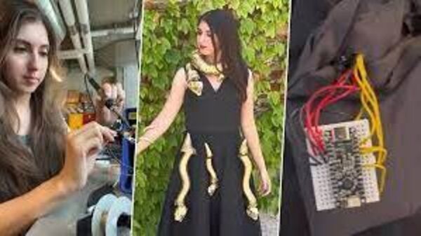 World’s first ‘AI dress’: পোশাকের মধ্যে রোবট সাপ, বিশ্বের প্রথম ‘AI ড্রেস’ তৈরি করলেন এক ইঞ্জিনিয়ার